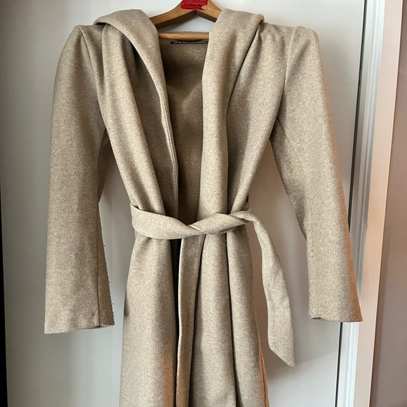 Zara hooded drape jacket (M) - Picture 2 of 6
